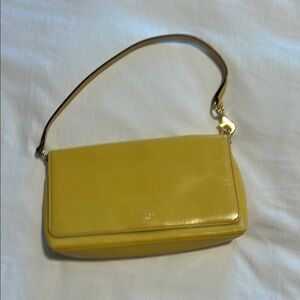 Kate Spade Yellow Leather Shoulder Bag